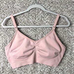 Soma Blush‎ Nude Nursing Seamless Bralette in Size Large